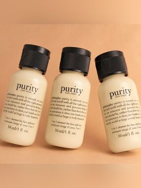 3 philosophy Purity Made Simple 3-in-1 Cleanser 3 Bottles 30mL each
